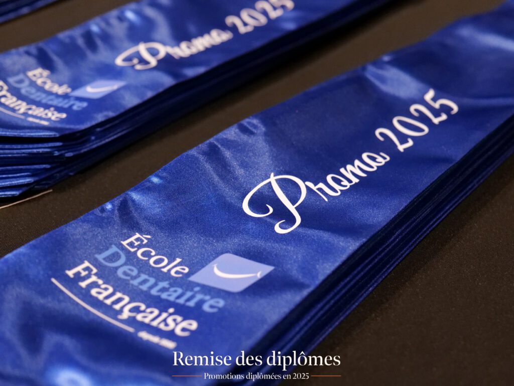 Écharpes remise des diplômes École Dentaire Française